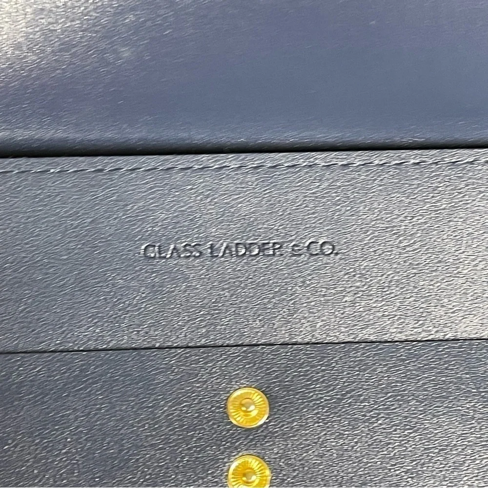 Glass Ladder & Co The Megan Clutch in Blue